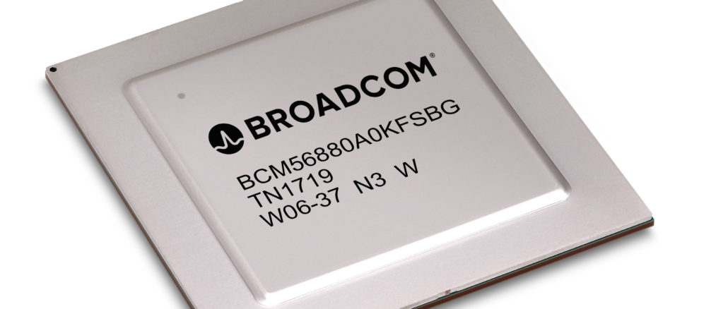 Broadcom-Trident4-BCM56880AOKFSBG-Front